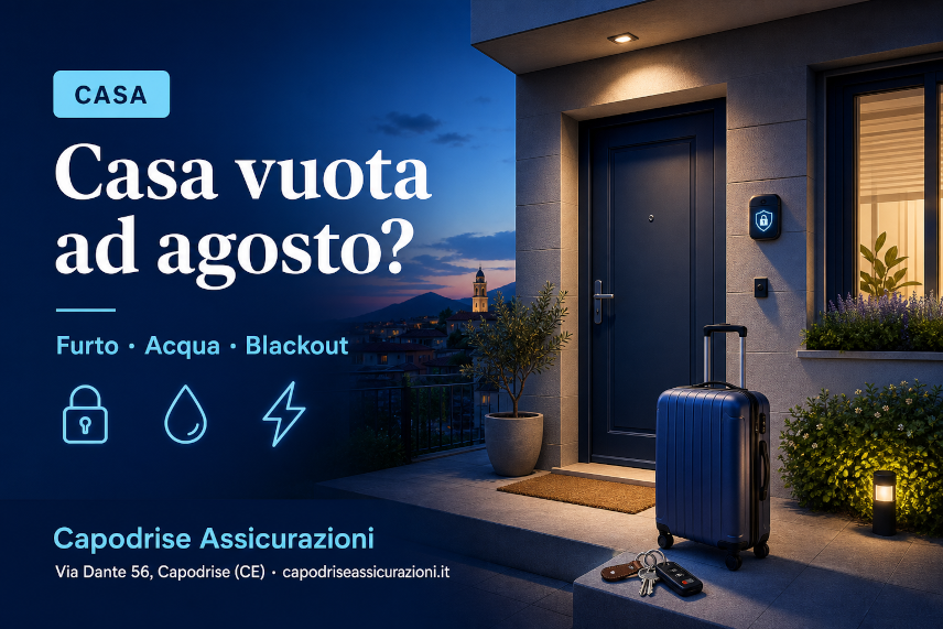 Casa vuota ad agosto: cosa può succedere mentre sei in vacanza e come proteggerti